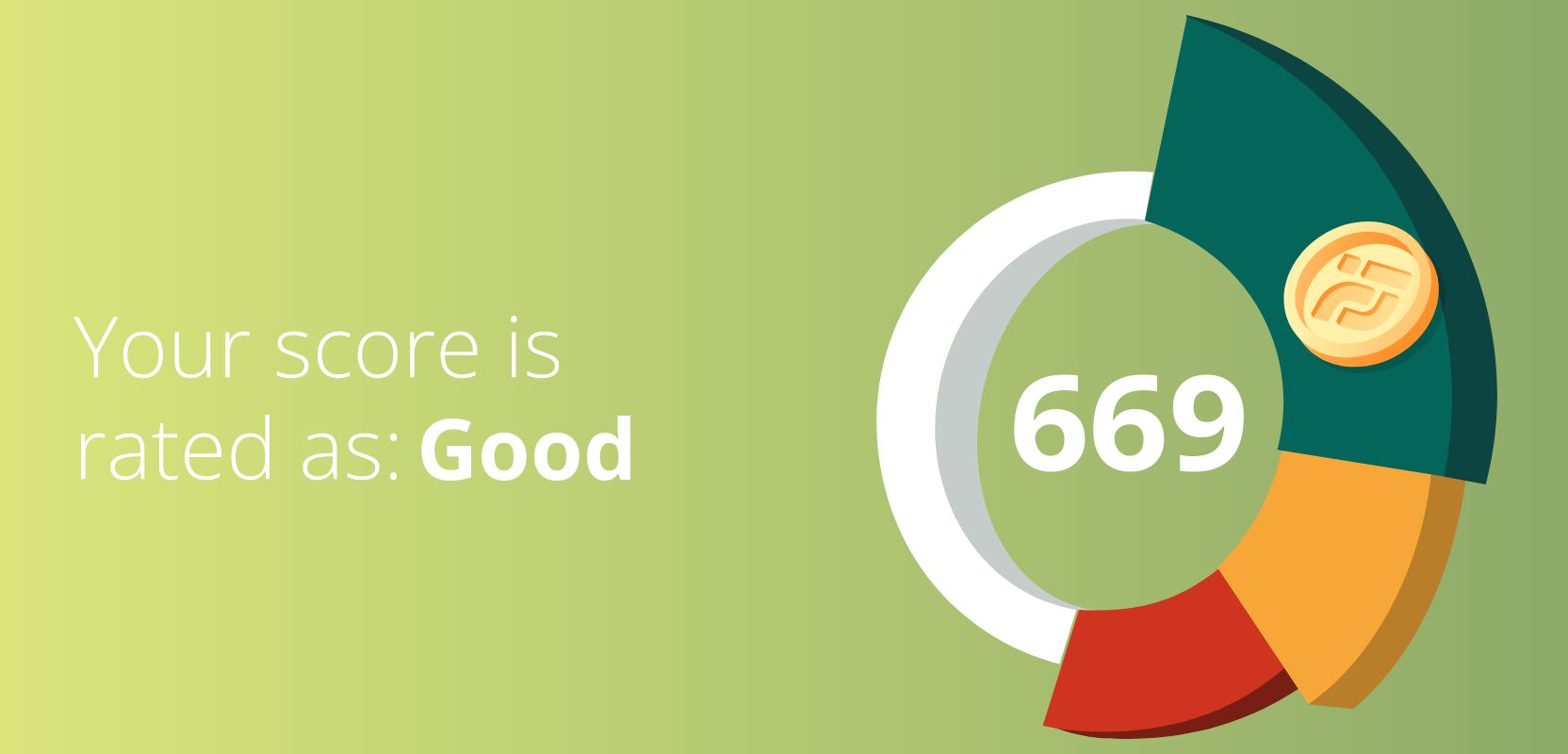 669 credit score rated as Good