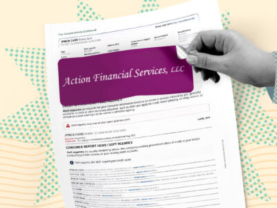 Action Financial Services collection company getting removed from credit report