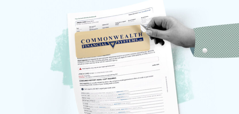 Commonwealth Financial collection company getting removed from credit report