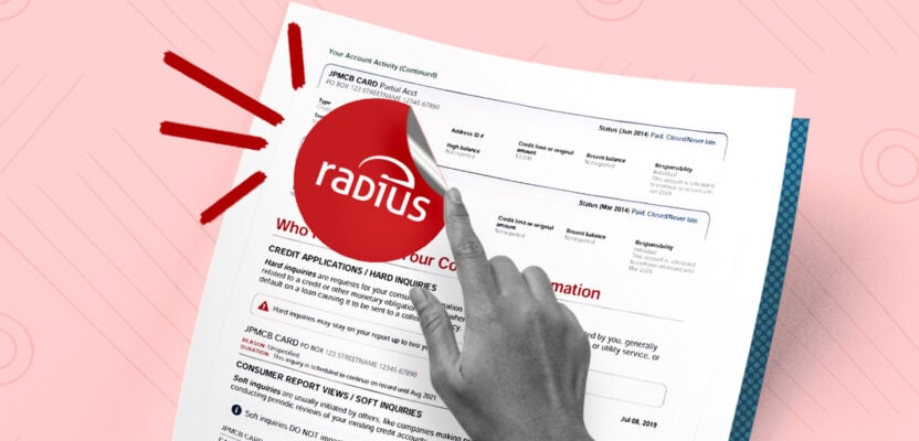 Radius Global Solutions collection company getting removed from credit report