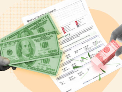 Man paying $250 to erase a negative mark on his credit report