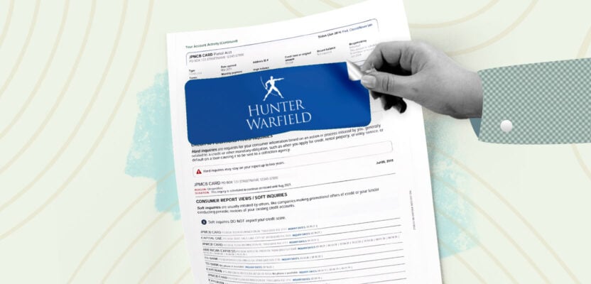 Hunter Warfield collection company getting removed from credit report