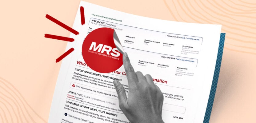 MRS Associates collection company getting removed from credit report