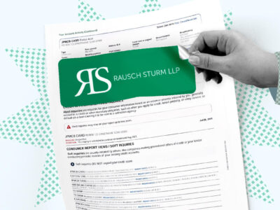 Rausch Sturm collection company getting removed from credit report