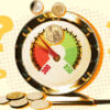 Credit score gauge representing what affects your credit score