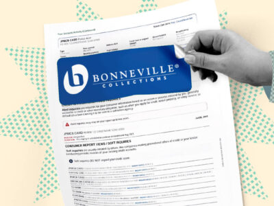 Bonneville Collections collection company getting removed from credit report