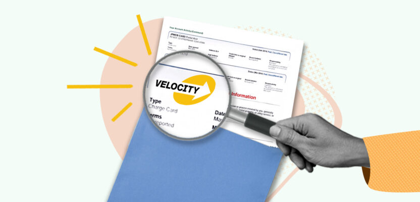 Credit report showing Velocity Investments collection acount