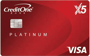 Credit One Bank Platinum X5 Visa