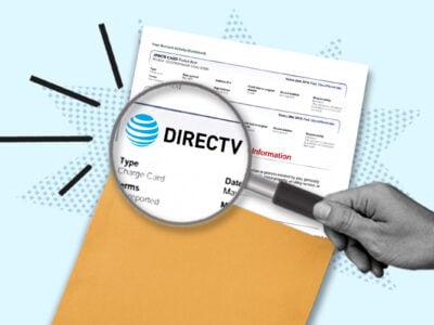 Credit report showing DirecTV collection account