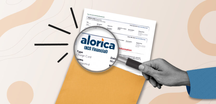 Credit report showing Alorica/NCO Financial collection account