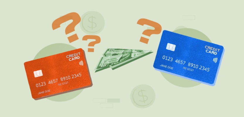 Money transferring between two credit cards