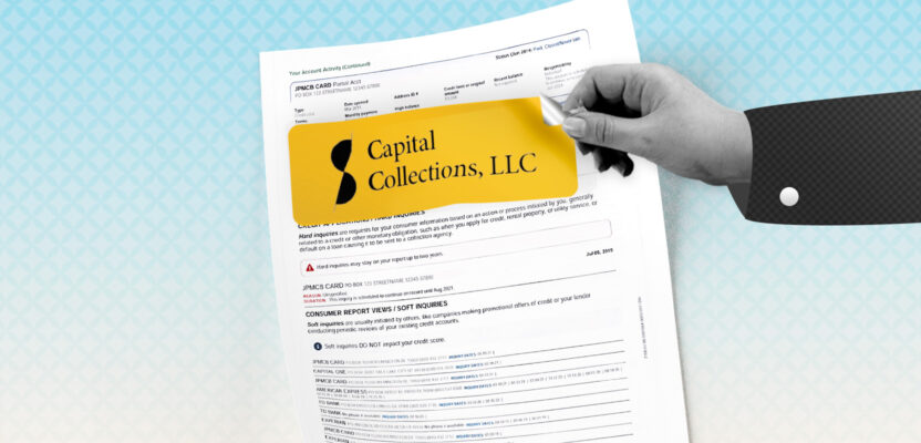 Credit report showing Capital Collections collection account