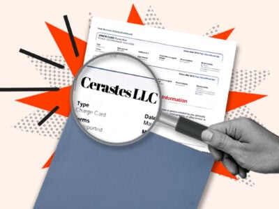 Credit report showing Cerastes LLC collection account