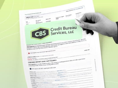 credit report showing credit bureau services llc collection account