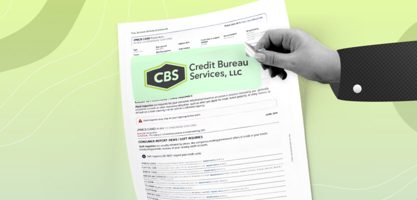 credit report showing credit bureau services llc collection account