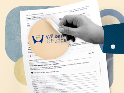 Credit report showing Williams & Fudge collection account