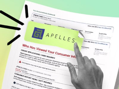 Credit report showing Apelles, LLC collection account