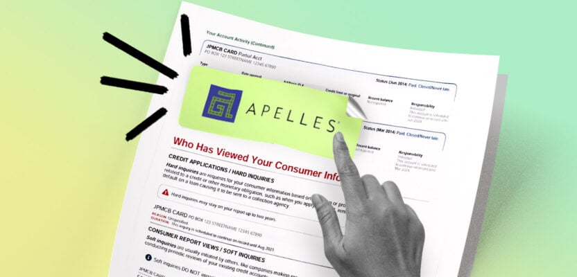 Credit report showing Apelles, LLC collection account