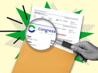 Credit report showing Congress Collection collection account