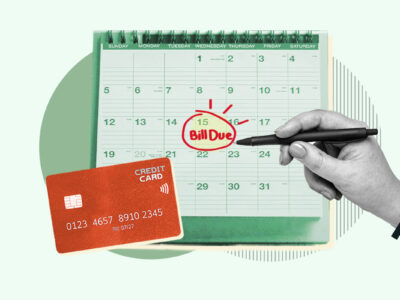 Calendar representing credit card billing cycle