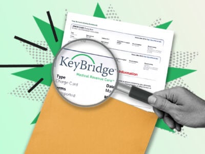 Credit report showing KeyBridge collection account