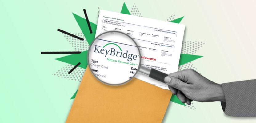 Credit report showing KeyBridge collection account