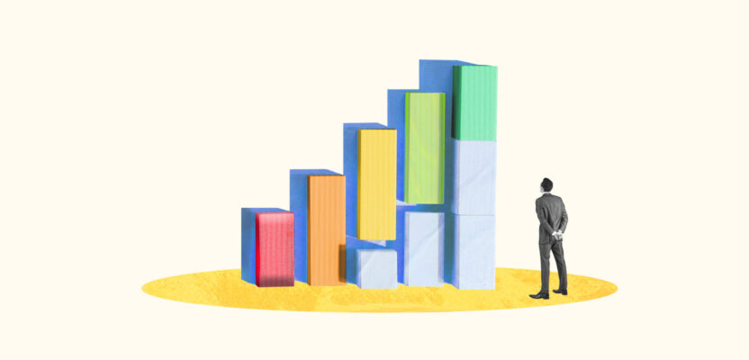 Graph representing how credit scores are correlated with demographic information