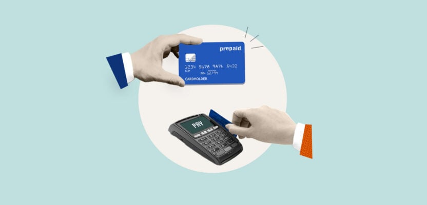 Prepaid card being bought with a credit card